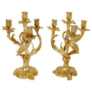 Pareja de candelabros de...