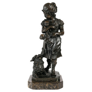 Escultura de bronce de...