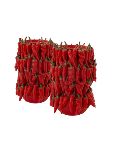 Par de vasos, modelo chilli