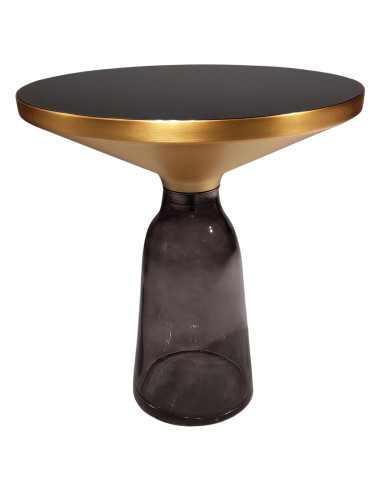 Glass side table