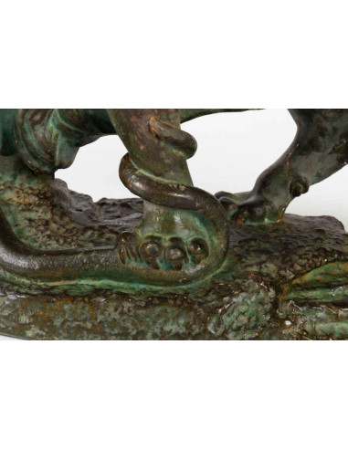 艺术家卡波瓦尼（Capovani）的漆面石膏雕塑，20 世纪初。