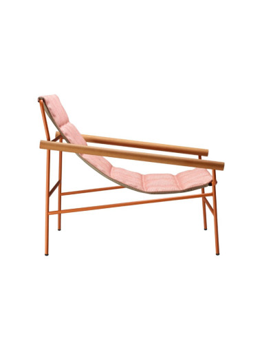 Fauteuil Rose clair en Métal et...