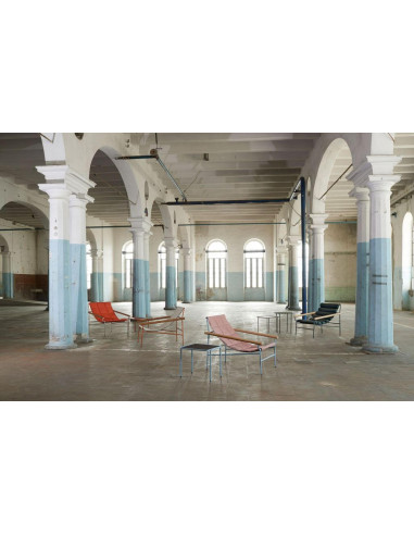 Carrés" pink armchair, for indoor and...