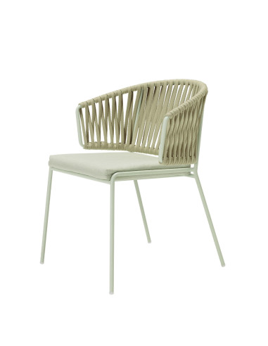 Pareja de sillones crema de exterior...