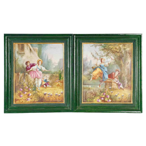 Pair of Antique Paintings...