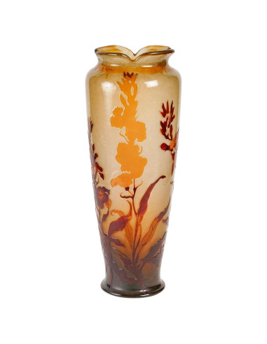 加莱大花瓶，新艺术风格，珍珠漆，约 1900 年。