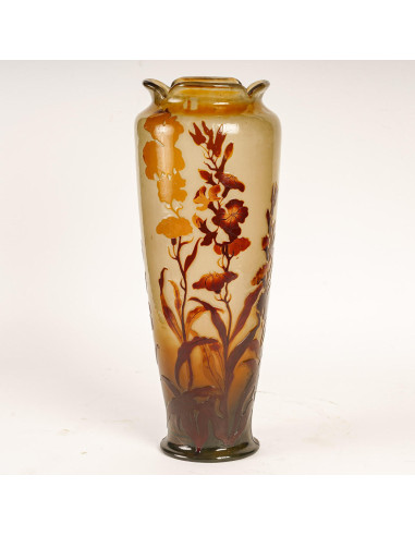 加莱大花瓶，新艺术风格，珍珠漆，约 1900 年。