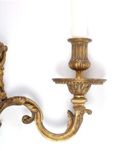 Pareja de apliques de ormolu de...