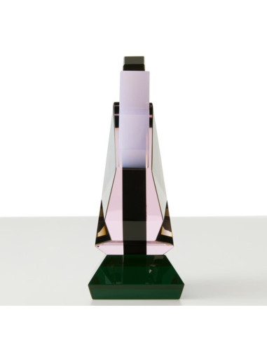 Bookend in coloured crystal,...