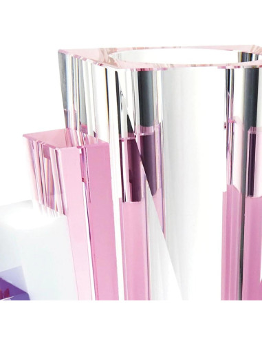 Contemporary Colored Crystal Vase,...