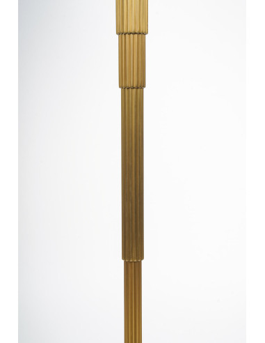 Gilded bronze table lamps with fluted...
