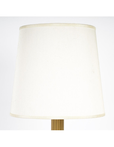 Gilded bronze table lamps with fluted...