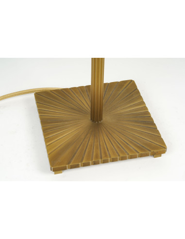 Gilded bronze table lamps with fluted...