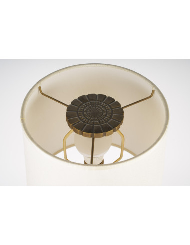 Gilded bronze table lamps with fluted...