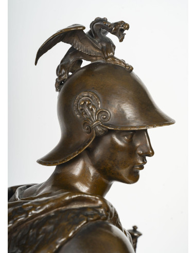 青铜，保罗-杜波依斯雕塑，费迪南德-巴比迪安，巴黎，19 世纪，拿破仑三世时期。