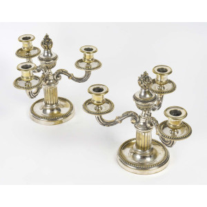 Pareja de candelabros de... 2
