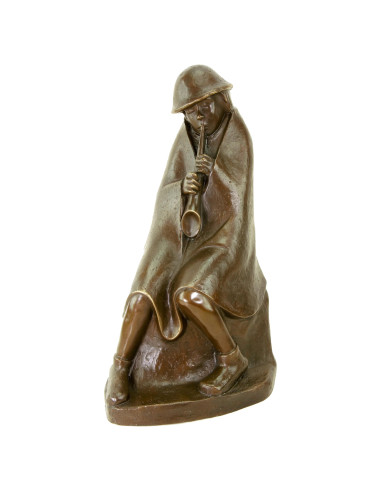 青铜雕塑，当代雕塑，署名 Ernst Barlach，现代版，21 世纪。