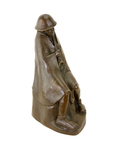 青铜雕塑，当代雕塑，署名 Ernst Barlach，现代版，21 世纪。