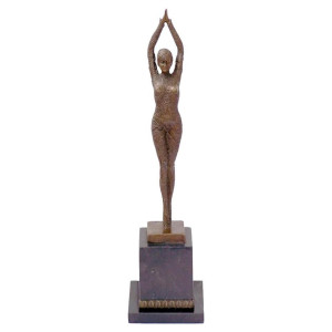 Art Deco bronze sculpture,...