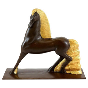 Bronze sculpture,...