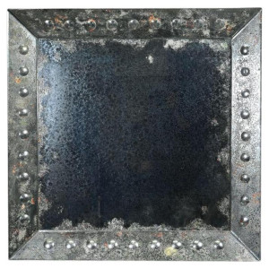 Art Deco eglomised mirror,...