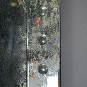 Art Deco eglomised mirror,... 2