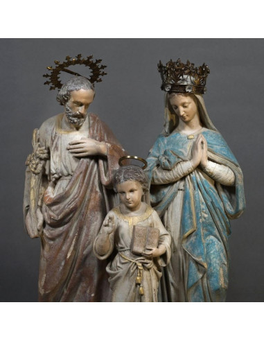 Religious sculpture in plaster, 20th...