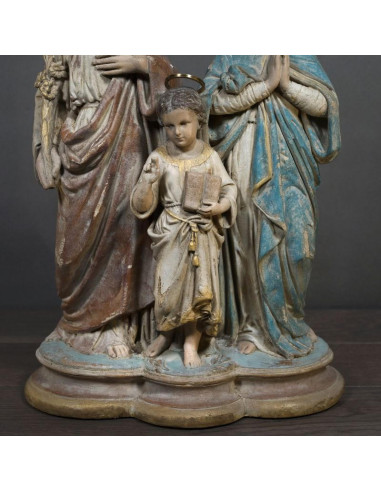 Religious sculpture in plaster, 20th...