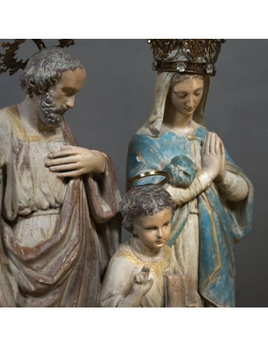 Religious sculpture in plaster, 20th...