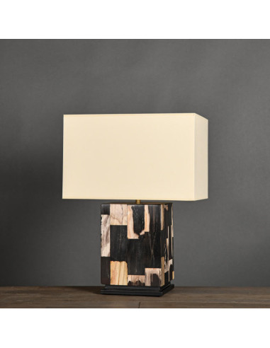 Paire de lampes de table en bois...