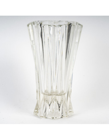 Vaso in vetro stampato degli anni '50.