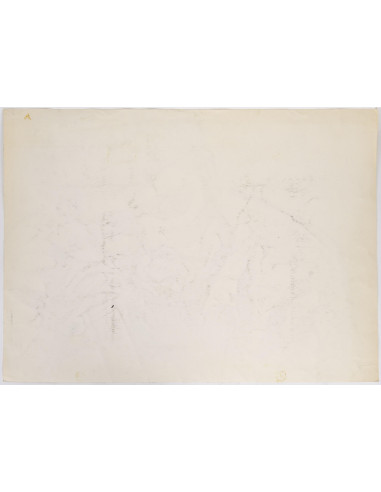 纸上水彩画，非洲妇女肖像，20 世纪。