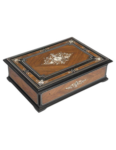 Paul Sormani marquetry token box,...