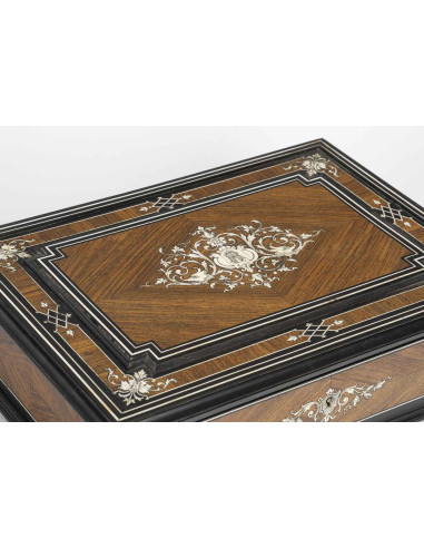 Paul Sormani marquetry token box,...