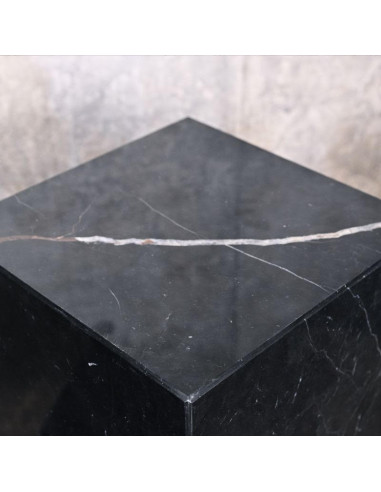 Set of 3 steles, black marble...