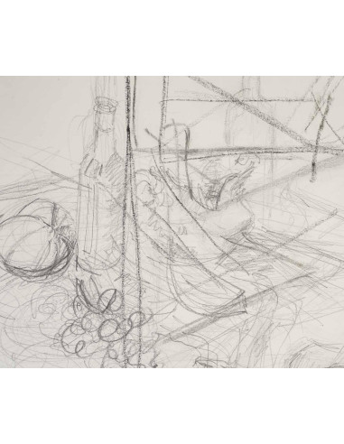 纸上素描，预备画，年轻女性，20 世纪。
