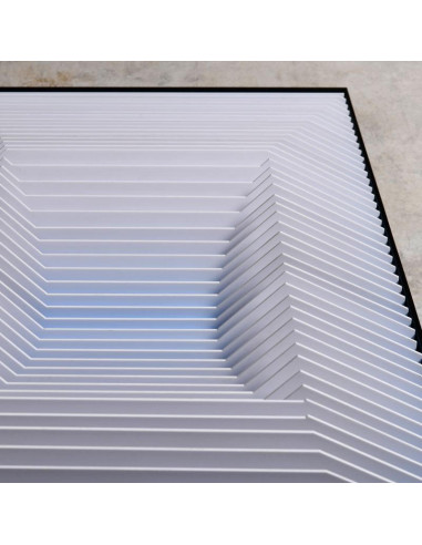 21 世纪蓝灰色现代绘画。