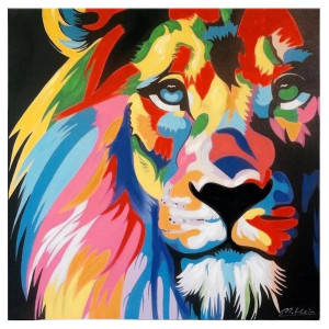 Pittura di un leone,...
