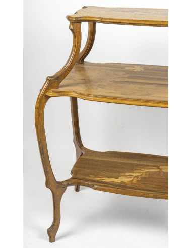 Tea table with 3 trays by Emile...