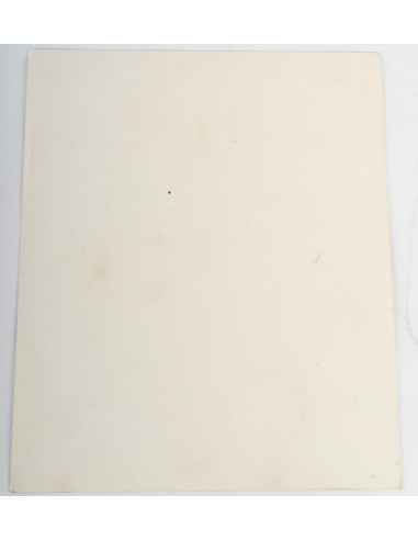纸上水彩画，描绘港口和船只，1950-60 年。