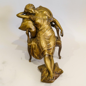 Sculptuur in gepatineerd... 2