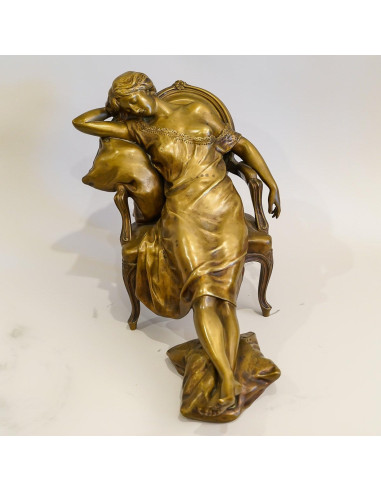 Henri Emile Allouard 创作的青铜雕塑，1900 年。