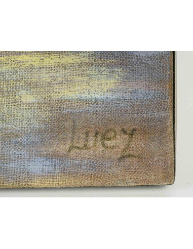 绘画，布面油画，Evelyne Luez 创作于 1980-1990 年。
