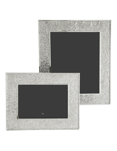 Silver metal photo frame in imitation...