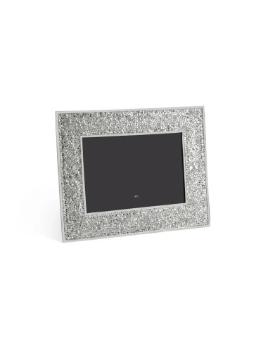 Silver metal photo frame in imitation...