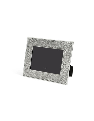 Silver metal photo frame in imitation...