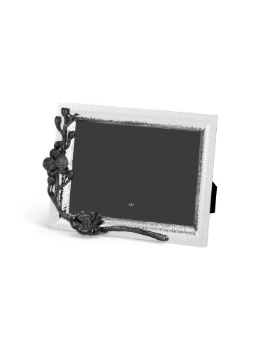 Medium-sized silver metal photo frame...