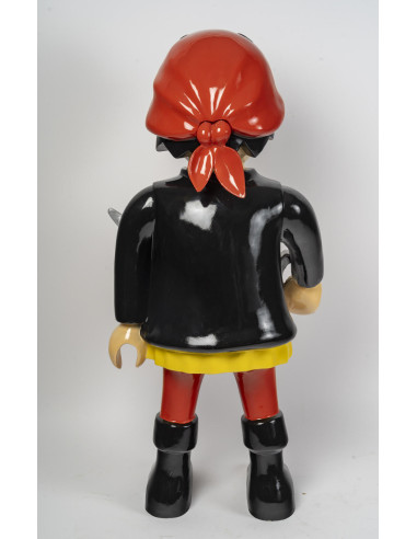 Sculpture d’un Playmobile corsaire en...