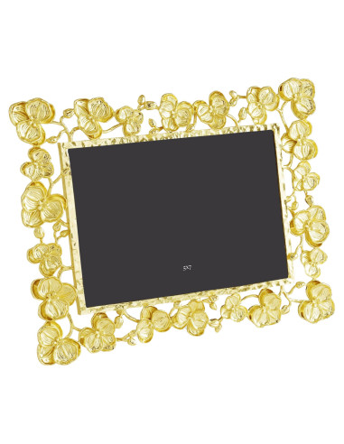 Gilded metal photo frame decorated...