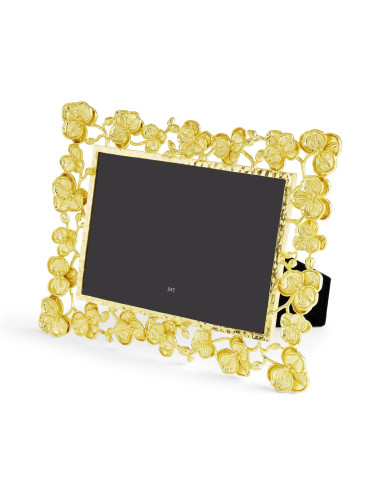 Gilded metal photo frame decorated...